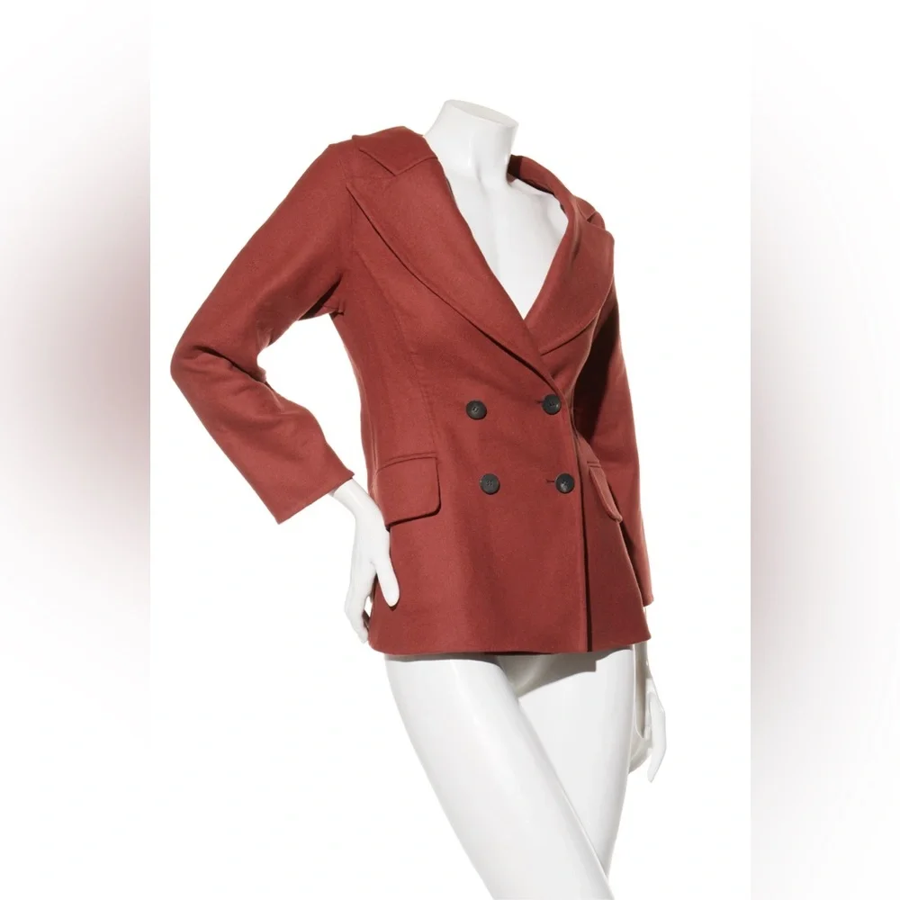Dior Rust Wool & Rabbit Hair Jacket (FR 36 / US 4)